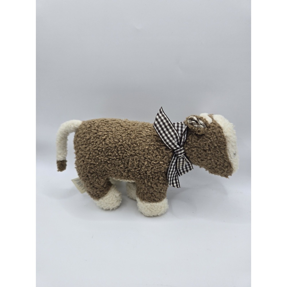 North American Bear Company Rugglie Pugglie Cow Plush 1992 Brown White